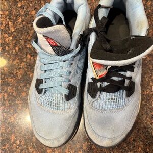 Jordan Blue and Black Sneakers Classic Basketball Style